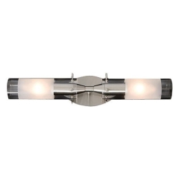 Φωτιστικό Τοίχου - Απλίκα 77-0024 MB456-2A Korina Chrome Mat Homelighting Μέταλλο,Γυαλί