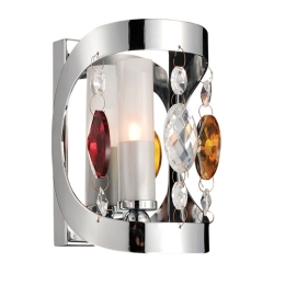 Φωτιστικό Τοίχου - Απλίκα 77-1810 MB0810-1A Mix Chrome Homelighting Acrylic