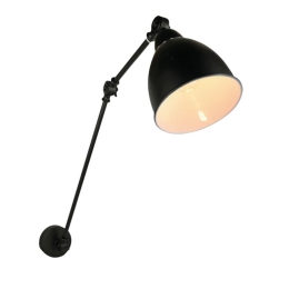 Φωτιστικό Τοίχου - Απλίκα 77-2201 WL13038A Moreno Black Mat Homelighting Μέταλλο