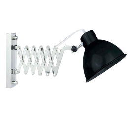 Φωτιστικό Τοίχου - Απλίκα 77-2204 P12032-1W Novo Black Homelighting Μέταλλο