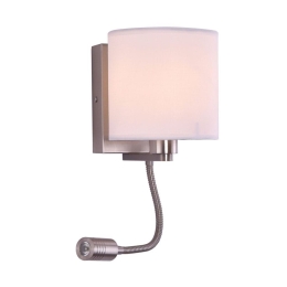 Φωτιστικό Τοίχου - Απλίκα 77-3558 SE 120-2A Dea Chrome Mat Homelighting Ύφασμα