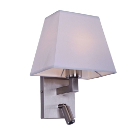 Φωτιστικό Τοίχου - Απλίκα 77-3583 SE 123-2A Sara Chrome Mat Homelighting Ύφασμα