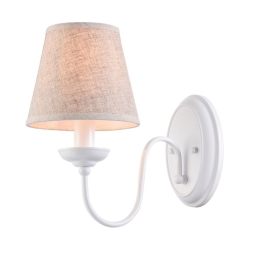 Φωτιστικό Τοίχου - Απλίκα 77-3672 C111-1 Orion White & White Shade A4 White Mat Homelighting Μέταλλο,Ύφασμα