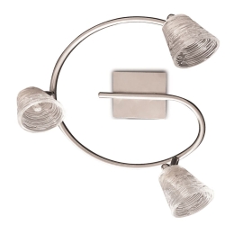 Φωτιστικό Τοίχου - Οροφής 77-1054 G925-3SP Riga Spot Round Chrome Homelighting Μέταλλο,Γυαλί