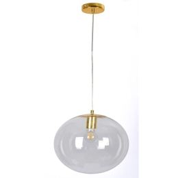 Φωτιστικό Οροφής  SE 3000-1Gold 77-4478 Globe Homelighting Μέταλλο,Γυαλί
