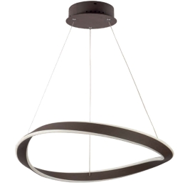 Φωτιστικό Οροφής 77-8128 Led 62cm Mateo Brown Homelighting Αλουμίνιο,Ακρυλικό
