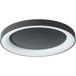 Φωτιστικό Οροφής - Πλαφονιέρα 77-8154 Led Smart 80cm Amaya Black Homelighting Αλουμίνιο,Ακρυλικό