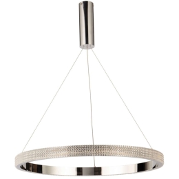 Φωτιστικό Οροφής 77-8163 Led 60cm Amarylis Chrome Homelighting Κρύσταλλο,Μέταλλο