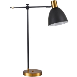 Φωτιστικό Επιτραπέζιο Adept 77-8342 45x16x56cm 1xE27 60W Black-Gold Homelighting Μέταλλο
