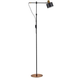 Φωτιστικό Δαπέδου Adept 77-8350 46x25x165cm 1xE27 60W Black-Gold Homelighting Μέταλλο