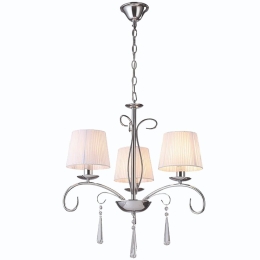 Φωτιστικό Οροφής - Πολυέλαιος 77-8195 3xE14 60W Nickel-White Homelighting Μέταλλο