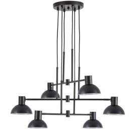 Φωτιστικό Οροφής Adept 77-8881 75x75x100cm 6xE27 60W Black Homelighting
