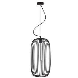 Φωτιστικό Οροφής Med 77-8230 30x30x150cm 1xE27 60W Black Homelighting