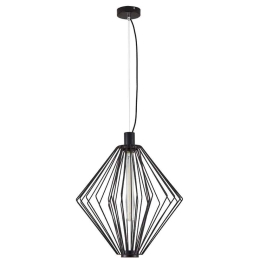 Φωτιστικό Οροφής Med 77-8229 42x42x150cm 1xE27 60W Black Homelighting