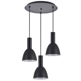 Φωτιστικό Οροφής Adept Tube 77-8551 35x35x300cm 3xE27 60W Black Homelighting