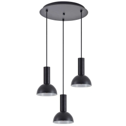 Φωτιστικό Οροφής Adept Tube 77-8558 35x35x300cm 3xE27 60W Black Homelighting
