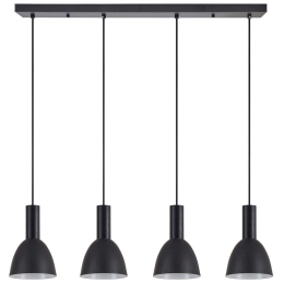 Φωτιστικό Οροφής - Ράγα Adept Tube 77-8553 85x16x300cm 4xE27 60W Black Homelighting