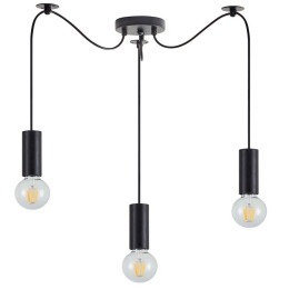 Φωτιστικό Οροφής Adept Tube 77-8478 30x30x300cm 3xE27 60W Black Homelighting