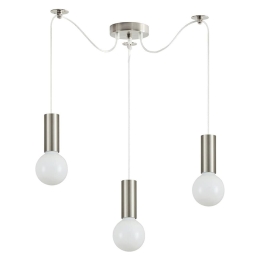 Φωτιστικό Οροφής Adept Tube 77-8387 3xE27 60W Nickel Homelighting