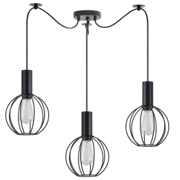 Φωτιστικό Οροφής Adept Tube 77-8535 50x50x300cm 3xE27 60W Black Homelighting