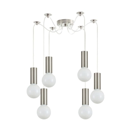 Φωτιστικό Οροφής Adept Tube 77-8386 4,5x4,5x300cm 6xE27 60W Nickel Homelighting