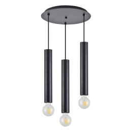 Φωτιστικό Οροφής Adept Tube 77-8672 35x35x300cm 3xE27/GU10 60W Black Homelighting