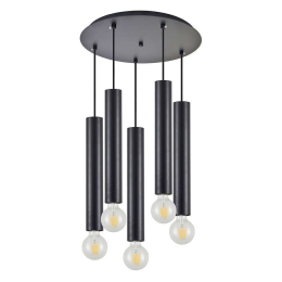 Φωτιστικό Οροφής Adept Tube 77-8673 40x40x300cm 5xE27/GU10 60W Black Homelighting