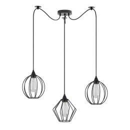 Φωτιστικό Οροφής Adept 77-8954 50x50x300cm 3xE27 60W Black Homelighting