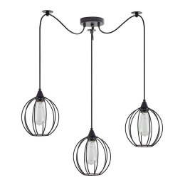 Φωτιστικό Οροφής Adept 77-8755 45x45x300cm 3xE27 60W Black Homelighting