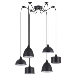 Φωτιστικό Οροφής Adept Flex 77-8958 50x50x300cm 6xE27 60W Black Homelighting