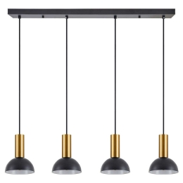 Φωτιστικό Οροφής - Ράγα Adept Tube 77-8651 85x15x300cm 4xE27 60W Black-Gold Homelighting