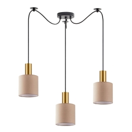 Φωτιστικό Οροφής Adept Tube 77-8612 40x40x300cm 3xE27 60W Multi-Brown Homelighting
