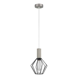 Φωτιστικό Οροφής Adept Tube 77-8435 20x20x300cm 1xE27 60W Nickel-Black Homelighting