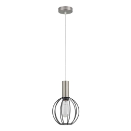 Φωτιστικό Οροφής Adept Tube 77-8442 20x20x300cm 1xE27 60W Nickel-Black Homelighting