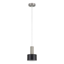 Φωτιστικό Οροφής Adept Tube 77-8449 1xE27 60W Nickel-Black Homelighting