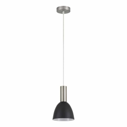 Φωτιστικό Οροφής Adept Tube 77-8456 1xE27 60W Nickel-Black Homelighting