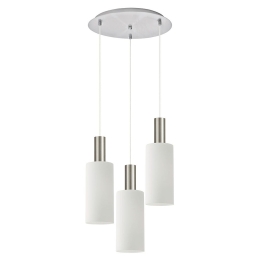 Φωτιστικό Οροφής Adept Tube 77-8474 35x35x300cm 3xE27 60W Nickel-White Homelighting