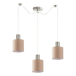 Φωτιστικό Οροφής Adept Tube 77-8430 3xE27 60W Nickel-Brown Homelighting