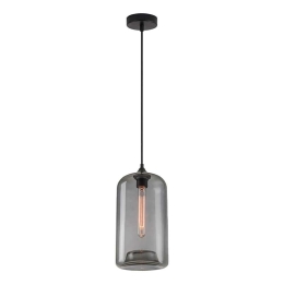 Φωτιστικό Οροφής Feint 77-8781 19x19x150cm 1xE27 60W Black-Smoke Homelighting
