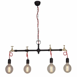 Φωτιστικό Οροφής - Ράγα Hikari HL-083T-4 77-2793 95x35x110cm 4xE27 60W Multi Homelighting