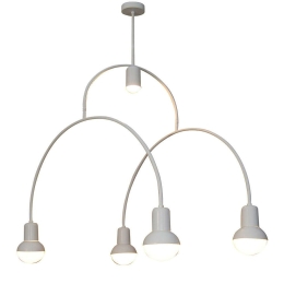 Φωτιστικό Οροφής Christopher HL-3523-5 77-3791 110x110x105cm 5xE27 60W White Homelighting