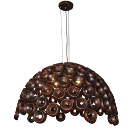 Φωτιστικό Οροφής Darina HL-3590-3XL 77-4341 110x110x120cm 9xE27 60W Copper Homelighting