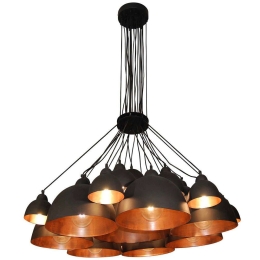 Φωτιστικό Οροφής Conall HL-3591-XXL 77-4139 120x120x120cm 15xE27 40W Black Homelighting
