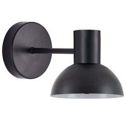 Φωτιστικό Τοίχου - Απλίκα Adept 77-8318 15x24x18cm 1xE27 60W Black Homelighting
