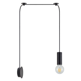 Φωτιστικό Τοίχου Adept Tube 77-8809 20x11x300cm 1xE27 60W Black Homelighting