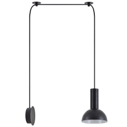 Φωτιστικό Τοίχου Adept Tube 77-8817 50x16x300cm 1xE27 60W Black Homelighting