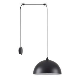 Φωτιστικό Τοίχου Adept 77-8889 80x40x300cm 1xE27 60W Black Homelighting