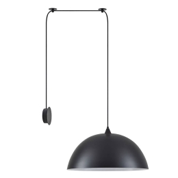 Φωτιστικό Τοίχου Adept 77-8890 80x50x35cm 1xE27 60W Black Homelighting