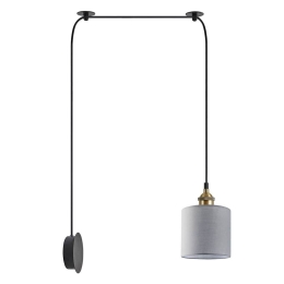 Φωτιστικό Τοίχου Adept 77-8892 50x14x300cm 1xE27 60W Multi-Grey Homelighting