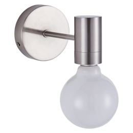 Φωτιστικό Τοίχου - Απλίκα Adept 77-8251 10x16x10cm 1xE27 60W Nickel Homelighting
